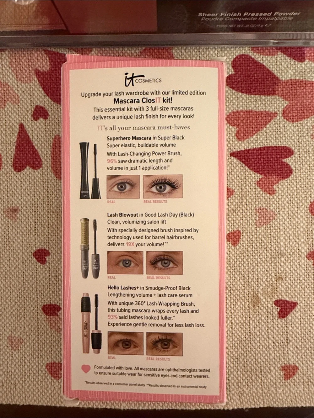 it cosmetics Mascara Trio set